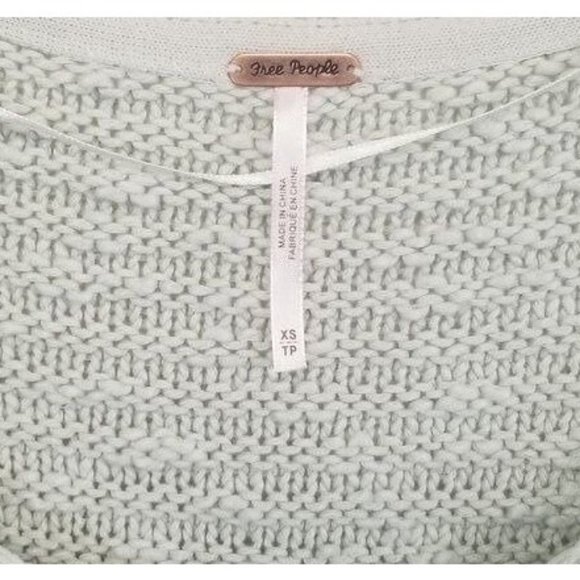 Free People NWT Menace Pullover Tunic Sweater in Moss Mint Green Womens Size XS - Picture 10 of 11
